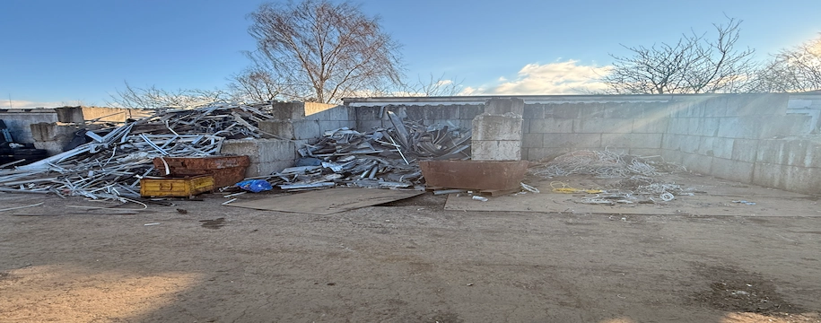 Angesammelter Schrott auf dem Schrottplatz Dortmund